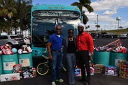 In its second year, Palm Tran&rsquo;s Stuff-the-Bus employee driven toy drive was a bigger success than Executive Director Clinton B. Forbes imagined.