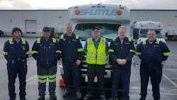 Left to right: Poly Chan (Technician), Mang Lian (Technician), Charles “CJ” Hobbs (Tech in Charge), Randy Robbins (Maintenance Manager), Gerald Crawford (Tech in Charge), Gerald Scherr (Technician). Left to right: Poly Chan (Technician), Mang Lian (Technician), Charles “CJ” Hobbs (Tech in Charge), Randy Robbins (Maintenance Manager), Gerald Crawford (Tech in Charge), Gerald Scherr (Technician).