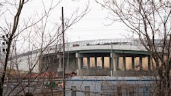 The new 69th Street Bridge carries road traffic over six freight lines and future NJ Transit North Branch service. The new 69th Street Bridge carries road traffic over six freight lines and future NJ Transit North Branch service.