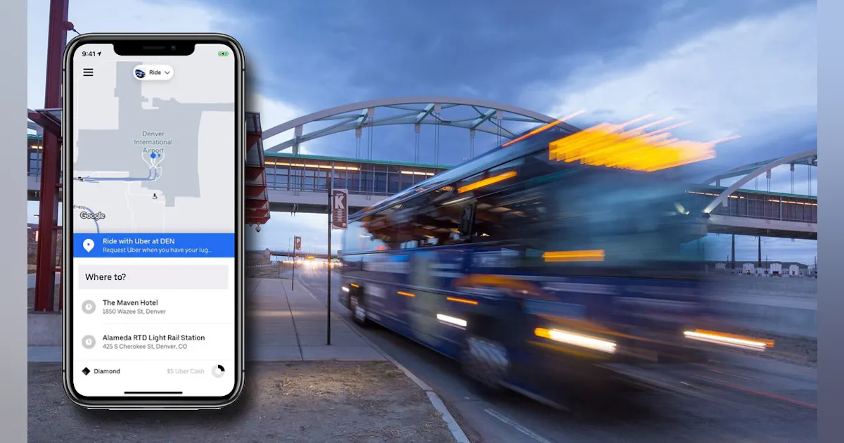 Uber Transit Service Uber's app integrates transit in first-of-its-kind partnership with RTD ...
