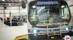 State and local officials gathered Feb. 21 to celebrate the GTA's new electric bus fleet.