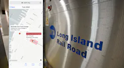 A Feb. 5 screen grab from mylirr.org shows a scheduled departure out of Penn Station, as well as nearby track outages.