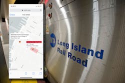 A Feb. 5 screen grab from mylirr.org shows a scheduled departure out of Penn Station, as well as nearby track outages. A Feb. 5 screen grab from mylirr.org shows a scheduled departure out of Penn Station, as well as nearby track outages.