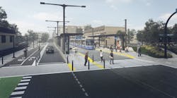 A rendering of the Alex Decoteau stop.