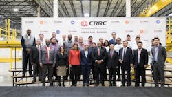 CRRC hosted local officials and transit stakeholders for an event marking the hiring of 70 workers at its new railcar manufacturing facility on the far southeast side of Chicago. CRRC hosted local officials and transit stakeholders for an event marking the hiring of 70 workers at its new railcar manufacturing facility on the far southeast side of Chicago.