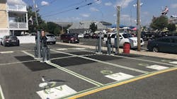 Approximately 827 charging outlets will be added at 533 charging stations, including some at NJ Transit commuter rail stations. Approximately 827 charging outlets will be added at 533 charging stations, including some at NJ Transit commuter rail stations.
