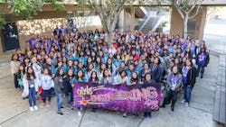 GED students and volunteers gather all together once more before heading home. GED students and volunteers gather all together once more before heading home.