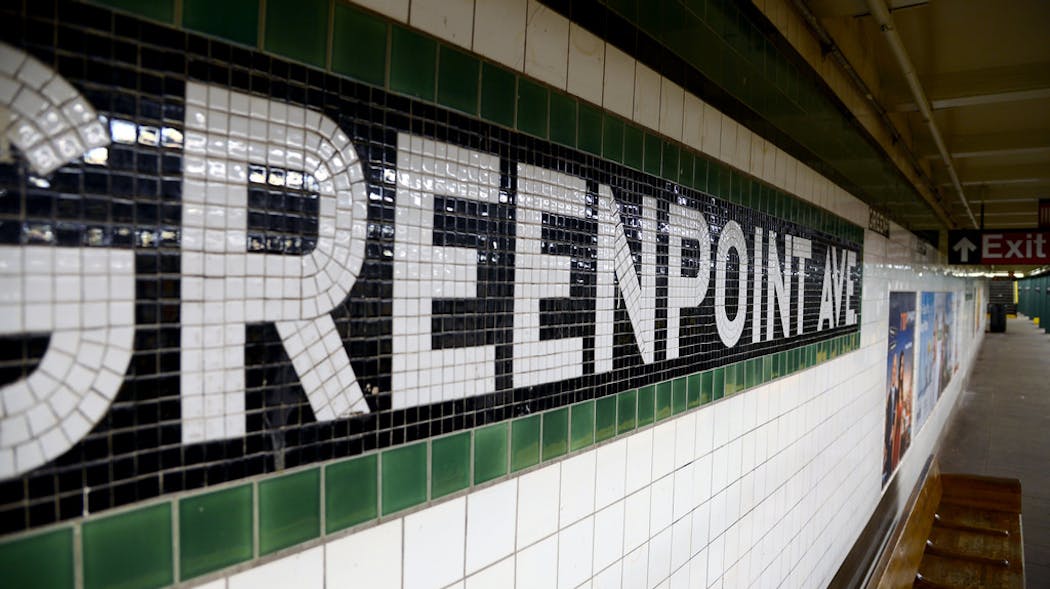 Greenpoint Av G Subway Sign Marc A Hermann Mta New York City Transit