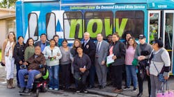 The on-demand pilot program began March 11 and provides service to the Del Rey, Venice, Mar Vista and Palms neighborhoods. The on-demand pilot program began March 11 and provides service to the Del Rey, Venice, Mar Vista and Palms neighborhoods.