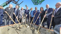 City and airport officials gathered at an event March 14 to celebrate the groundbreaking of the automated people mover at LAX.