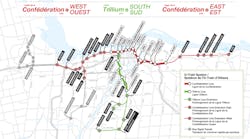 map of Stage 2 LRT expansion project