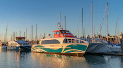 Kitsap Transit's new ferry 'Reliance' docked in front of 'Waterman,' which was launched in February. A third vessel is expected to be launched in the summer of 2019.