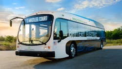 A 40-foot Proterra Catalyst® battery electric bus. A 40-foot Proterra Catalyst® battery electric bus.