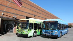 The first two electric buses to enter service on the CTA are shown in this file photo from 2014. The first two electric buses to enter service on the CTA are shown in this file photo from 2014.
