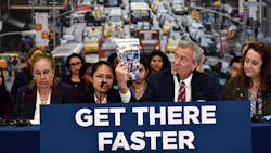 Mayor de Blasio made the announcement along Lexington Avenue on the Upper East Side, among the corridors that will see major bus improvements this year. Mayor de Blasio made the announcement along Lexington Avenue on the Upper East Side, among the corridors that will see major bus improvements this year.