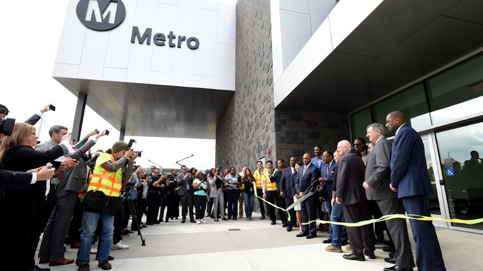 L.A. Metro held a ribbon cutting ceremony to celebrate the completion of its Southwestern Yard maintenance facility on April 3.