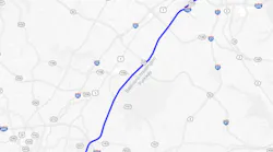 Proposed alignment of a high-speed loop connecting Washington, D.C., to Baltimore, Md.