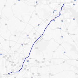 Proposed alignment of a high-speed loop connecting Washington, D.C., to Baltimore, Md. Proposed alignment of a high-speed loop connecting Washington, D.C., to Baltimore, Md.