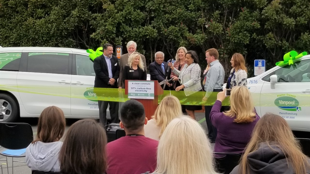 Pierce Transit Tpu Vanpool Ribbon Cutting 5 29 191 Pierce Transit