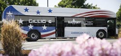 GILLIG’s 40-foot Zero-Emission Battery Electric Demonstration Bus at their Livermore facility. GILLIG’s 40-foot Zero-Emission Battery Electric Demonstration Bus at their Livermore facility.
