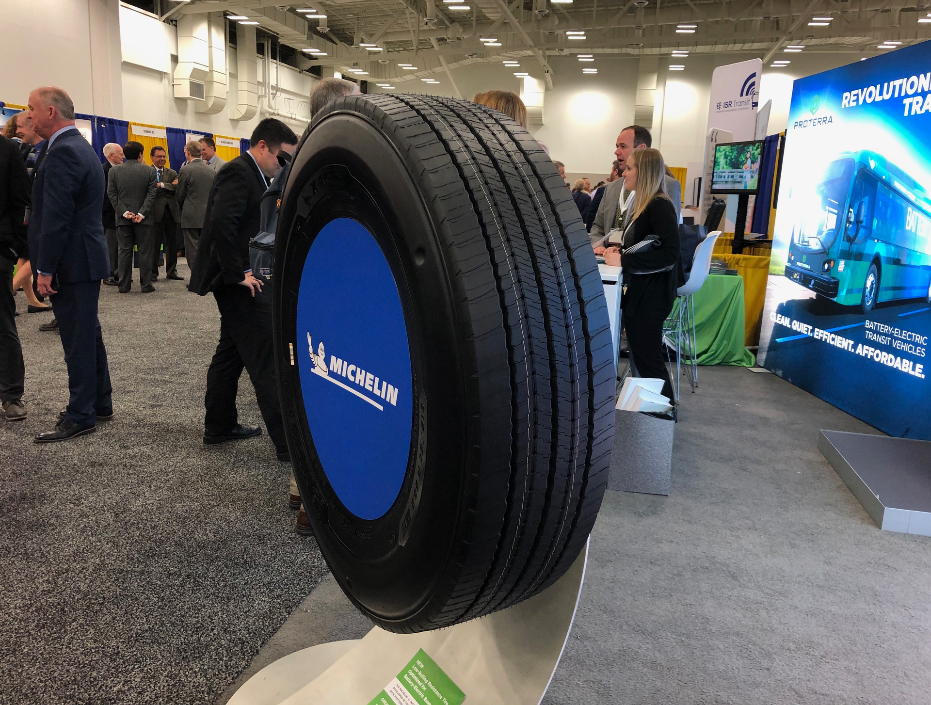 Michelin X InCity Energy Z Tire on display during the APTA 2019 Mobility Conference.