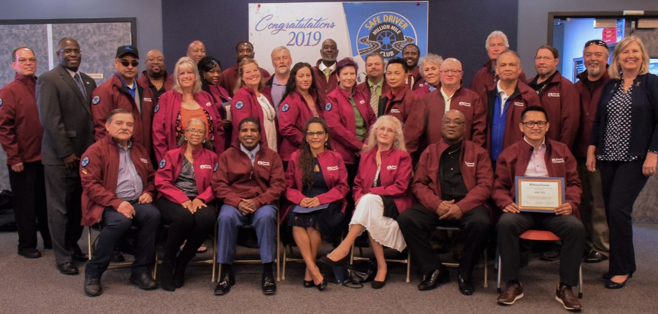 Pierce Transit inducted 45 bus operators into the One Million Mile Club at the end of April.