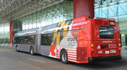 BWI entered the first of 20 new buses into service on May 31. The airport has ordered 15 40-foot buses and five 60-foot buses.