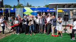 Ribbon cutting to celebrate the opening of Metro Transit's C Line BRT route on June 8, 2019.