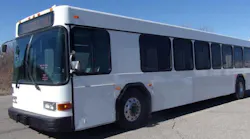 One of the Gillig buses Midwest Bus Corp. helped Transdev remanufacture.