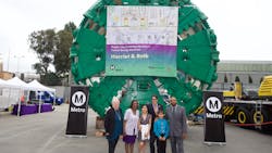 From left, former Santa Monica Mayor Pam O’Connor, Metro Board Member Jacquelyn Dupont-Walker, Ruby Santamaria, Beverly Hills Mayor John Mirisch, Hans Smallwood and Metro CEO Phil Washington. From left, former Santa Monica Mayor Pam O’Connor, Metro Board Member Jacquelyn Dupont-Walker, Ruby Santamaria, Beverly Hills Mayor John Mirisch, Hans Smallwood and Metro CEO Phil Washington.