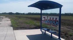 The new shelter at SMTD's Junction Circle.
