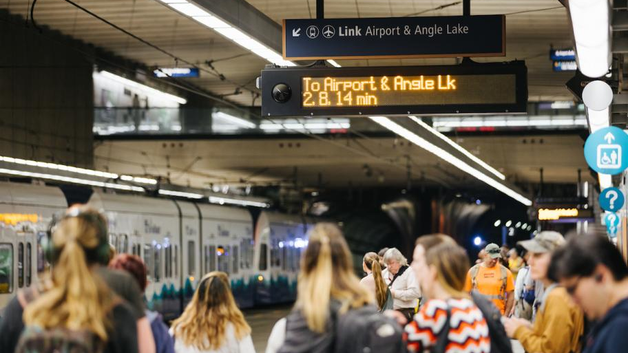 Real-time train information is live at Link stations from Westlake to Angle Lake.