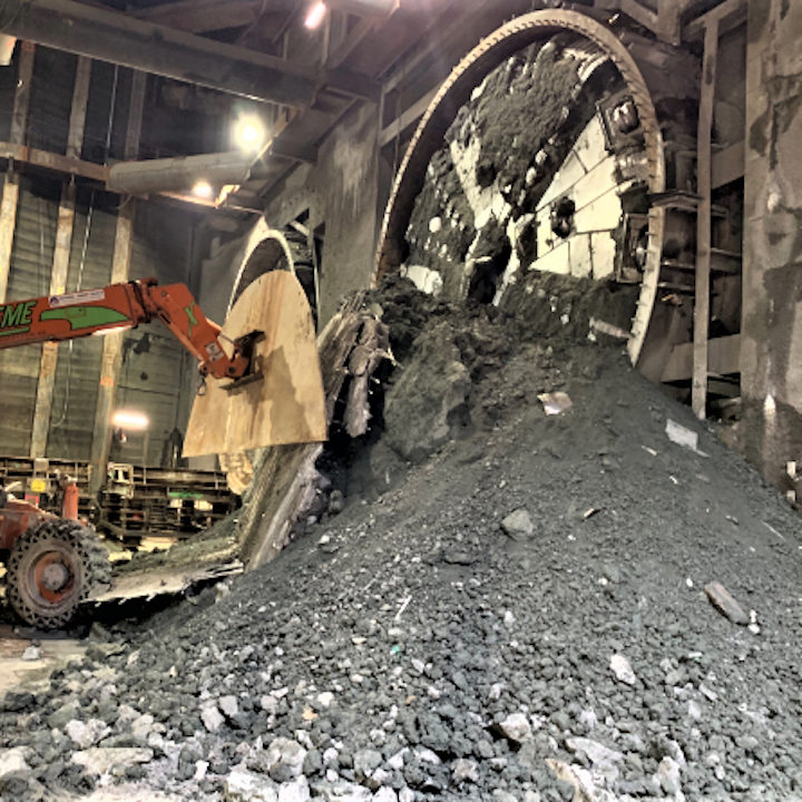 La Metro Tbm Makes Break Through For Purple Line Extension Mass Transit