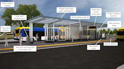 A rendering of what the future Burnsville Heart of the City Station on the Orange Line could look like.