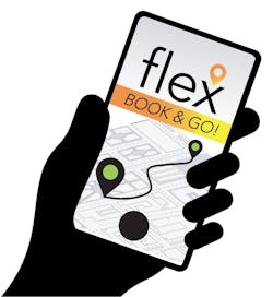 The Ride On Flex service will begin June 26 and utilizes an app powered by Via. The Ride On Flex service will begin June 26 and utilizes an app powered by Via.