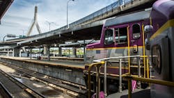 The MBTA commuter rail network has 14 lines that operate over 400 miles of track. The MBTA commuter rail network has 14 lines that operate over 400 miles of track.