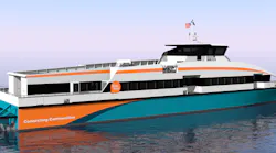 A rendering of one of the new Kitsap Transit Fast Ferries.