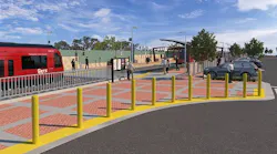 A rendering of the Tecolote Road station.