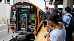 New Orange Line Car Debut From Governors Press Office