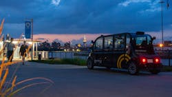 Optimus Ride launched New York state&apos;s first commercial self-driving vehicle system at the Brooklyn Navy Yard.