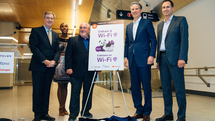 Ottawa S Confederation Line Will Offer Wi Fi And Cellular Connection Through Partnership With Telus Mass Transit