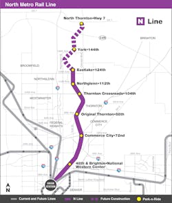 Map Northmetro N Line Rtd
