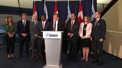 Toronto Mayor John Tory speaks during an event announcing the proposed agreement between the city and the government of Ontario regarding transit expansion. Toronto Mayor John Tory speaks during an event announcing the proposed agreement between the city and the government of Ontario regarding transit expansion.