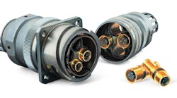 ITT Veam’s CIR M12 Connector with Blue Generation Plating. ITT Veam’s CIR M12 Connector with Blue Generation Plating.