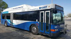 HART will be replacing its diesel-fueled buses with this compressed natural gas bus.