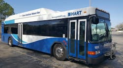 HART will be replacing its diesel-fueled buses with this compressed natural gas bus.
