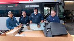 JTA mechanics completed installation of the final driver shield on Nov. 14. JTA mechanics completed installation of the final driver shield on Nov. 14.