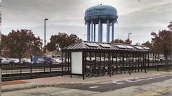 Mount Prospect participated in the program in 2016 and received new shelters and pads to accommodate 60 new covered bicycle parking spaces. Mount Prospect participated in the program in 2016 and received new shelters and pads to accommodate 60 new covered bicycle parking spaces.