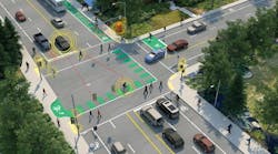 A rendering of a connected intersection. A rendering of a connected intersection.