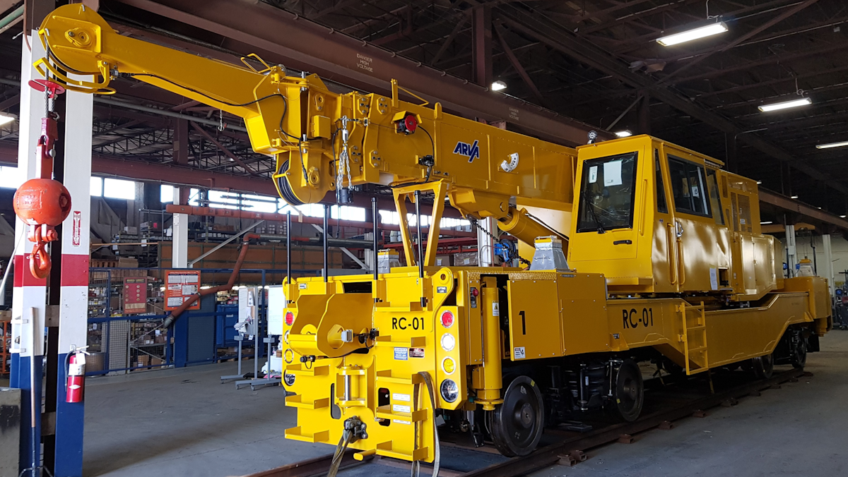35T Railbound Crane From Arva Industries Mass Transit